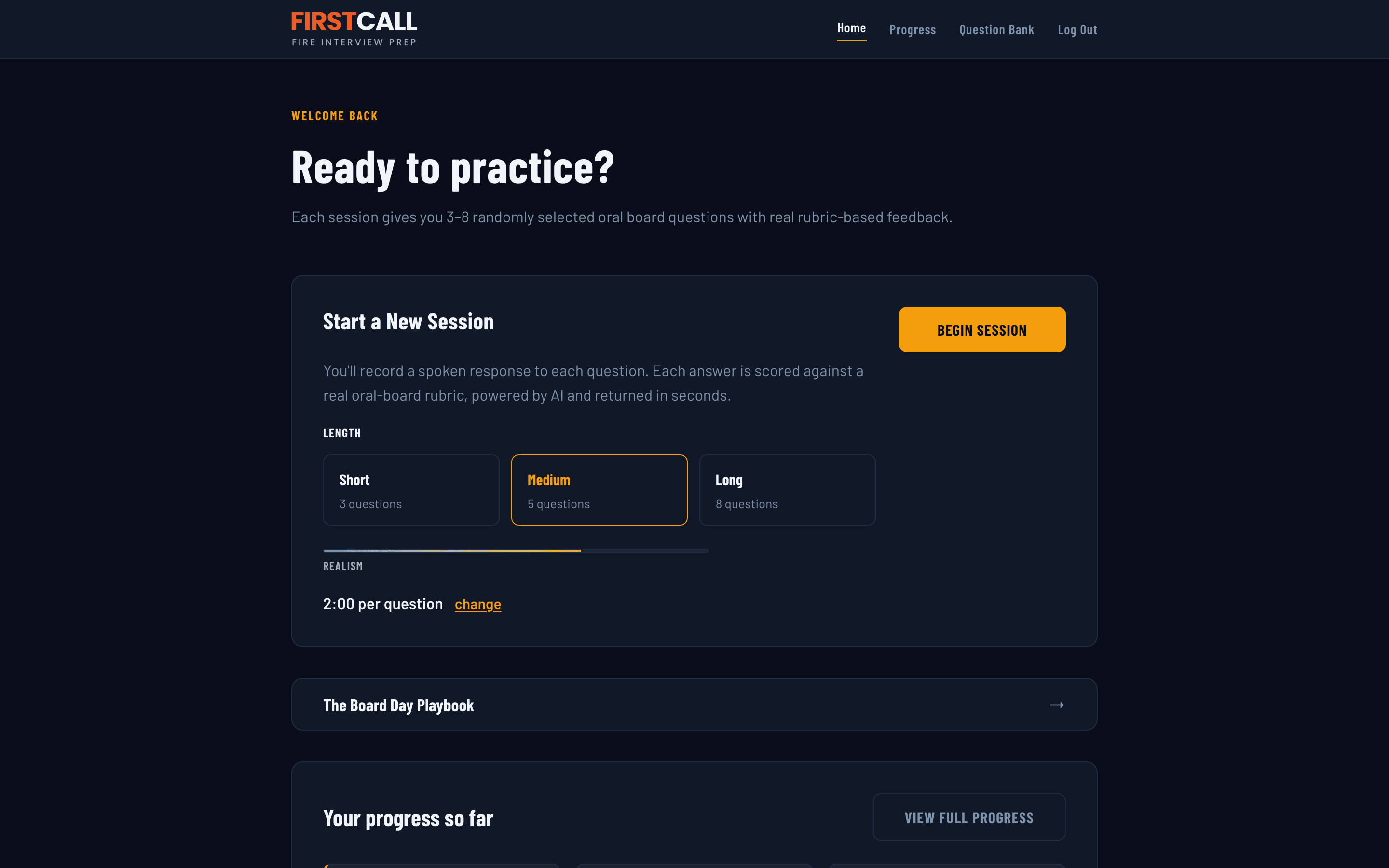First Call on a laptop